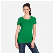 Womens 60/40-Cotton/Poly Relaxed Fit Crew T-Shirt KELLY GREEN Primary