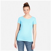 Womens 60/40-Cotton/Poly Relaxed Fit Crew T-Shirt CANCUN Primary