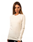 Mens/Womens Unisex Heavyweight 100%-Cotton Relaxed-Fit Long Sleeve T-Shirt  NATURAL Primary