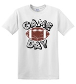 Epic Adult/Youth Game Day Football Grunge Varsity Fan Cotton Graphic T-Shirts