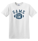 Epic Adult/Youth Game On Football Blue Grunge Varsity Fan Cotton Graphic T-Shirts