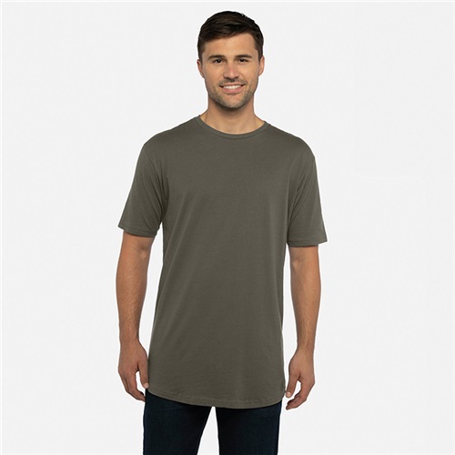 Mens/Womens Unisex Cotton Long Body Short Sleeve Crew T-Shirt. Printing is available for this item.