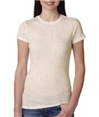 Women's Perfect Lightweight 100%- Cotton Cap-Sleeve T-Shirt OATMEAL Primary