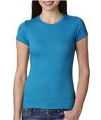 Women's Perfect Lightweight 100%- Cotton Cap-Sleeve T-Shirt TEAL Primary