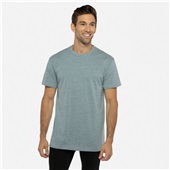 Mens/Womens Unisex Eco Heavyweight 60/40 Cotton/Poly Short Sleeve T-Shirt  HEATHER PACIFIC Primary