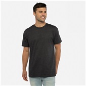 Mens/Womens Unisex Eco Heavyweight 60/40 Cotton/Poly Short Sleeve T-Shirt  HEATHER BLACK Primary