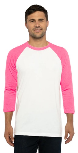 Mens/Womens Unisex CVC, 2-Color, 3/4-Sleeve Raglan T-Shirt | Epic