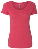 Women's Triblend Scoop Neck T-Shirt  VINTAGE SHOCKING PINK Primary