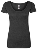 Women's Triblend Scoop Neck T-Shirt  VINTAGE BLACK Primary