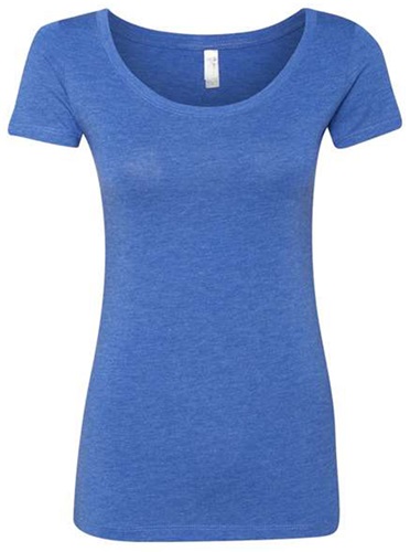 Women's Triblend Scoop Neck T-Shirt . Printing is available for this item.