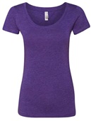 Women's Triblend Scoop Neck T-Shirt  VINTAGE PURPLE Primary
