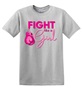Epic Adult/Youth Fight Like A Girl Breast Cancer BCA Cotton Graphic T-Shirts