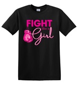 Epic Adult/Youth Fight Like A Girl Breast Cancer BCA Cotton Graphic T-Shirts