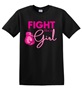 Epic Adult/Youth Fight Like A Girl Breast Cancer BCA Cotton Graphic T-Shirts