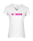 Epic Ladies Warrior Breast Cancer Awareness BCA V-Neck Graphic T-Shirts
