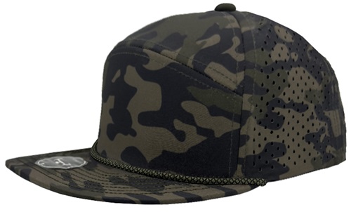 E239334 Zapped Osprey R+ 7-Panel Flat Bill Medium Profile Snapback