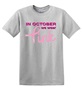 Epic Adult/Youth October We Wear Pink BCA Breast Cancer Cotton Graphic T-Shirts