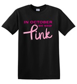 Epic Adult/Youth October We Wear Pink BCA Breast Cancer Cotton Graphic T-Shirts