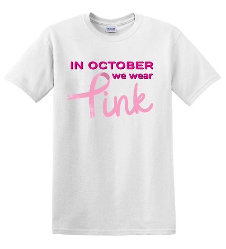Epic Adult/Youth October We Wear Pink BCA Breast Cancer Cotton Graphic T-Shirts. Free shipping.  Some exclusions apply.