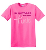 Epic Adult/Youth October We Wear Pink BCA Breast Cancer Cotton Graphic T-Shirts