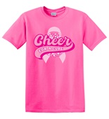 Epic Adult/Youth Cheer For A Cure BCA Breast Cancer Cotton Graphic T-Shirts