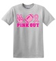 Epic Adult/Youth Pink Out Football Vintage Breast Cancer Cotton Graphic T-Shirts