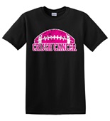 Epic Adult/Youth Crush Breast Cancer Vintage Football BCA Cotton Graphic T-Shirts
