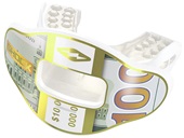 Shock Doctor Chrome Solid Max AirFlow Football Mouthguard