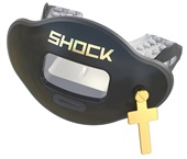 Shock Doctor 3D Gold Cross Max AirFlow Football Mouthguard