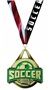 GOLD MEDAL/LIBERTY SOCCER NECK RIBBON
