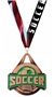 BRONZE MEDAL/LIBERTY SOCCER NECK RIBBON