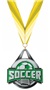 SILVER MEDAL/HALO YELLOW NECK RIBBON