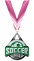 SILVER MEDAL/HALO PINK NECK RIBBON