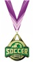 GOLD MEDAL/HALO PURPLE NECK RIBBON