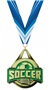GOLD MEDAL/HALO BLUE NECK RIBBON