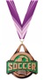 BRONZE MEDAL/HALO PURPLE NECK RIBBON