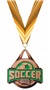 BRONZE MEDAL/HALO ORANGE NECK RIBBON