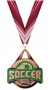 BRONZE MEDAL/HALO MAROON NECK RIBBON