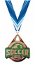 BRONZE MEDAL/HALO BLUE NECK RIBBON