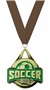 GOLD MEDAL/BROWN NECK RIBBON