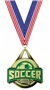 GOLD MEDAL/FLAG NECK RIBBON