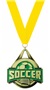 GOLD MEDAL/LT YELLOW NECK RIBBON