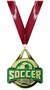 GOLD MEDAL/TIE-DYE MAROON NECK RIBBON