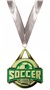 GOLD MEDAL/TIE-DYE WHITE NECK RIBBON
