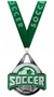 SILVER MEDAL/SPECTRA SOCCER NECK RIBBON