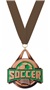 BRONZE MEDAL/BROWN NECK RIBBON