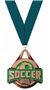 BRONZE MEDAL/DK. TEAL NECK RIBBON