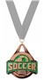 BRONZE MEDAL/GREY NECK RIBBON