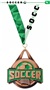BRONZE MEDAL/PRIZM SOCCER NECK RIBBON