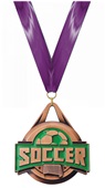 Hasty Award 2" Fusion Medal Soccer M-744S